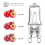 EKSAVE G9 Halogen Bulb 25W 230V 2 Pin Base Replacement Light Bulbs Dimmable Warm White (10 Pack) 3