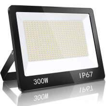 YIQIBRO 300W LED Floodlight Outdoor, 30000LM 6500K Outdoor Flood Lights Super Bright LED Security Light, IP67 Waterproof Spotlight for Garden, Garage