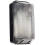 Knightsbridge 230V IP65 60W B22 Bulkhead with Clear Prismatic Diffuser and Black Plastic Base 1