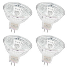 EKSAVE MR16 Halogen Bulbs 12V 50W GU5.3 Bi-Pin Base Spotlight Dimmable Warm White 2700K(4 Pcs)