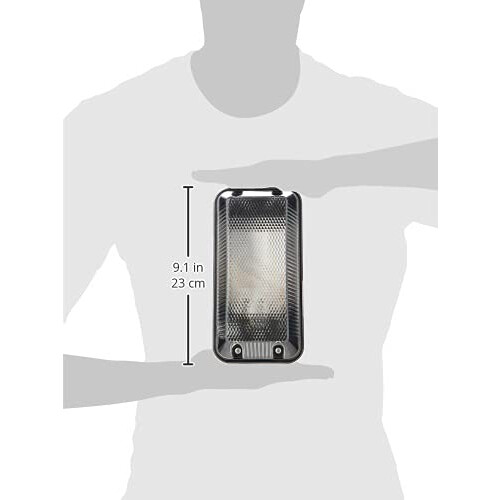 Knightsbridge 230V IP65 60W B22 Bulkhead with Clear Prismatic Diffuser and Black Plastic Base 2