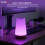 Powatron Colour Changing LED Night Light - Rechargeable USB LED Touch Bedside Table Lamp - 13 Color Changing Ambient Lamp with Timer Function - Mood 7