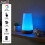 Powatron Colour Changing LED Night Light - Rechargeable USB LED Touch Bedside Table Lamp - 13 Color Changing Ambient Lamp with Timer Function - Mood 5