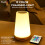 Powatron Colour Changing LED Night Light - Rechargeable USB LED Touch Bedside Table Lamp - 13 Color Changing Ambient Lamp with Timer Function - Mood 3