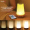 Powatron Colour Changing LED Night Light - Rechargeable USB LED Touch Bedside Table Lamp - 13 Color Changing Ambient Lamp with Timer Function - Mood 2
