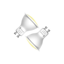 TobeBright GU10 LED Light Bulb With Dusk to Dawn Sensor - 5W Smart Warm White 2700K 450LM - Auto On/Off for In/Outdoor Use, 2-Pack