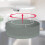 B.K.Licht - Ceiling Light with Fabric Light Shade, Flush Mount Light Fitting, E27 Socket, max. 40 watt Bulb, Livingroom, Bedroom Ceiling Lights, Hall 5