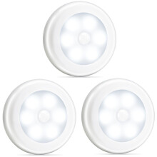 NOVELTY PLACE Super Bright LED Sensor Light Wireless Battery Operated Durable Sensor Night Light for Indoor and Outdoor Use