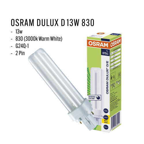 OSRAM Osram DULUX D, 13 Watt - 13W /840 1