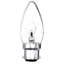 Branded 10x 40w BC/B22 - Candle (Clear LAMP) Light Bulbs (NOT Rough Service)