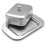 Butter Dish with Lid, Rectangular Stainless Steel Butter Keeper, Cheese Serving Tray for Kitchen 2