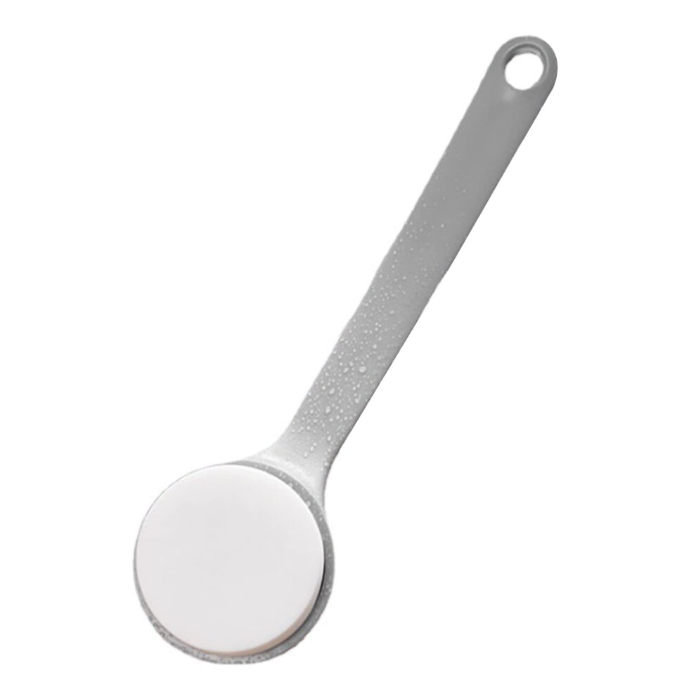 White Long Handle Back Lotion Applicator With Ergonomic Grip For Even Coverage And Easy To Clean Foam Pad 29.5X8.5cm