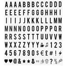 SNAGAROG 104pcs Cinema Light Box Letters 65x35mm Led Cinema Board Light Box Replacement Letters & Numbers Symbols for A3 A4 A5 Cinematic Lamp Box, Ha