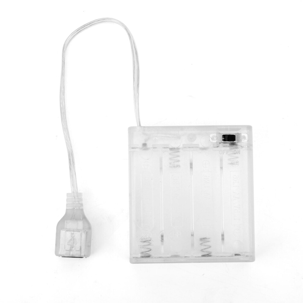 Portable Battery To Usb Powered Pack For 5V-6V Led Neon Sign, Power Supply Battery Converts Usb Converter Neon Lights Power Operated Box For Home Off 49033816