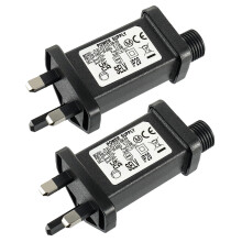 JAMHER 31V 3.6W 0.12A Transformer Plug LED Driver IP20 Waterproof Power Supply Adapter with Timer 8 Modes for Christmas Tree Lights Flashing Lights F
