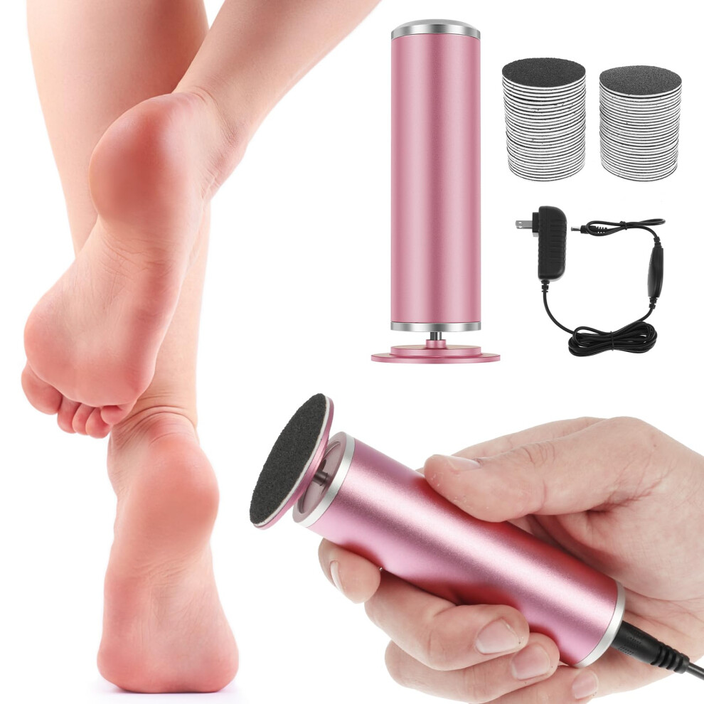 Electric Foot Callus Remover with 60 Sandpapers, Adjustable Speed Electric Foot File for Hard Skin