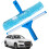 2 in 1 Window Cleaning Squeegee with Microfiber Scrubber for Glass Doors Mirrors and Windshields 4