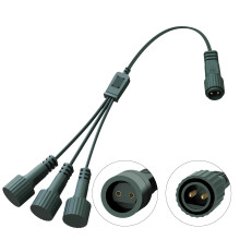 Dalugo Splitter Connector for Christmas Lights, IP65 Waterproof Two Pin Extension Cable Connectors for Icicle, Net, Curtain, G40 Globe Lights