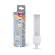 OSRAM DULUX D 26 LED lamp for G24D-3 base, 9 watts, 1100 lumens, cool white (4000 K), rotatable, replacement for conventional 26 W Dulux bulb