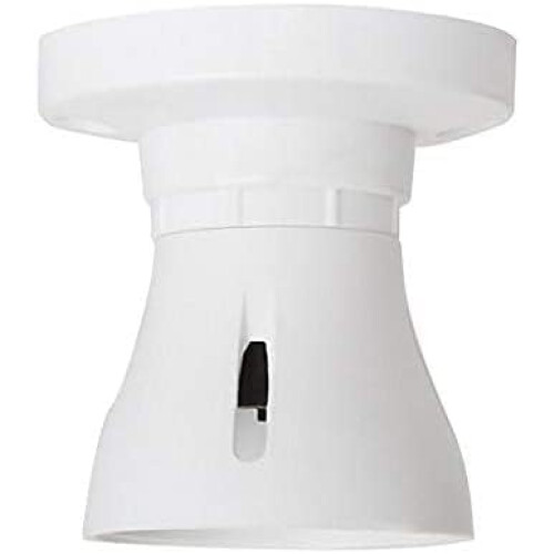 Mr.Gadget's Solutions Bayonet Batten White Ceiling Lamp Holder BC B22 Light Bulb Socket Lamp Fitting 1