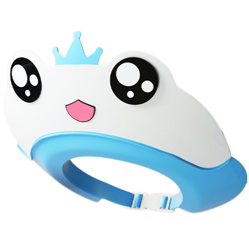 Baby Shower Cap With Eye And Ear Protection, Adjustable Nonslip Baby Bath Visor For Toddlers Blue