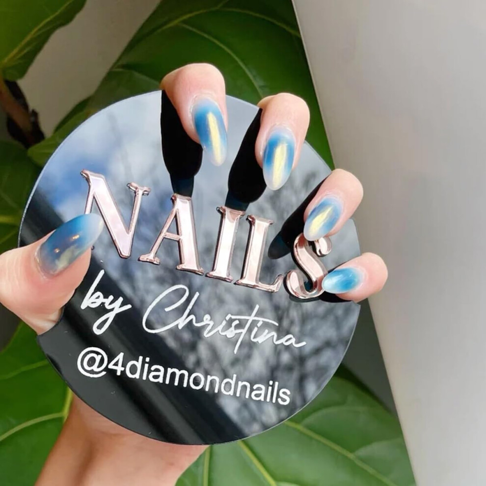 Acrylic Nail Art Display Tray â Custom 4Inch Black Board for Nail Technicians