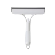 Multifunctional Shower Squeegee 3 In 1 Glass Cleaning Tool With Spray Bottle And Sponge Wipe White For Shower Doors