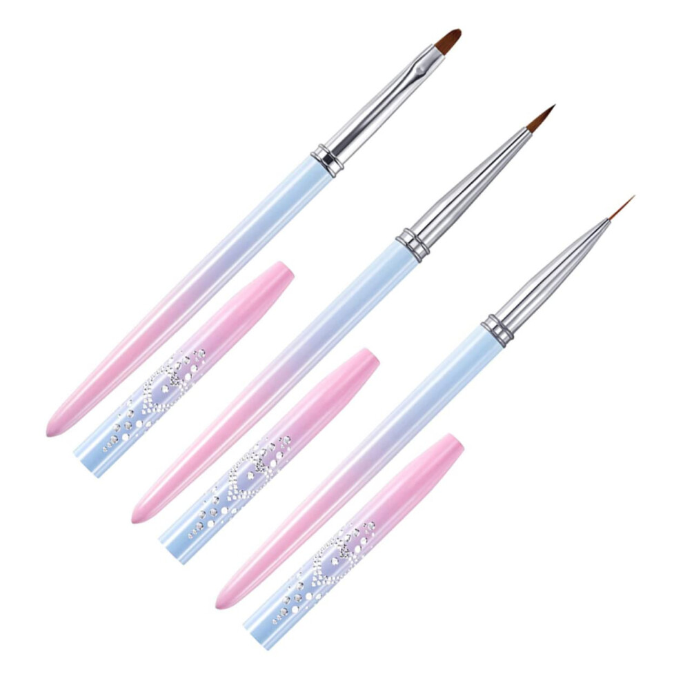 3pcs Gel Nail Art Pens Set for Precise Line Drawing and SalonQuality Manicure Designs