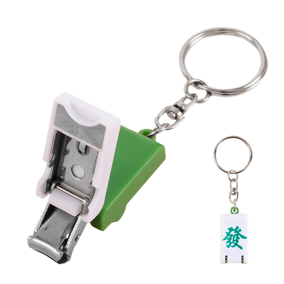 Foldable Nail Clippers Stainless Steel Precision Cutter with Keychain for Travel