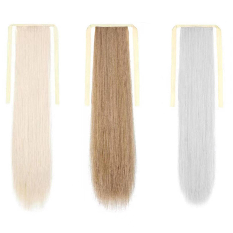 Ponytail Hair Extensions Long Straight Wrap Around Hairpiece with Instant Volume Boost for Women