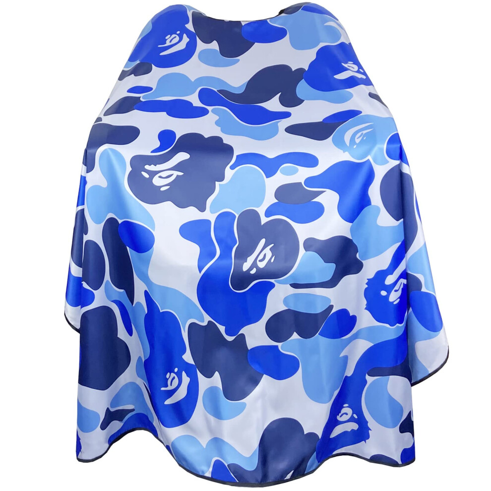 Waterproof Barber Cape with Adjustable Snap Closure for Hair Cutting, Salon Stylist, 63x56 Inch