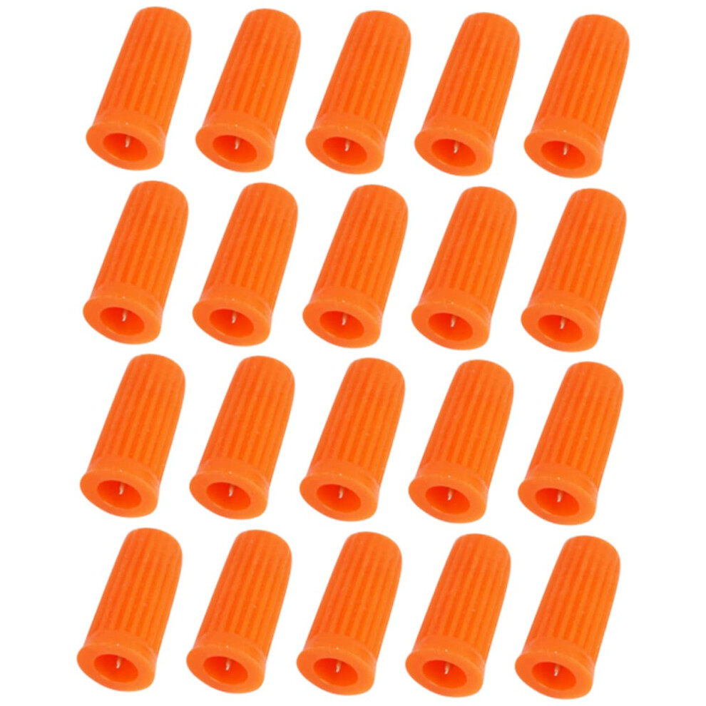 Eyelash Extension Glue Nozzle Tips with Piercing Needle Pins, AntiClogging Replacement Caps 20pcs