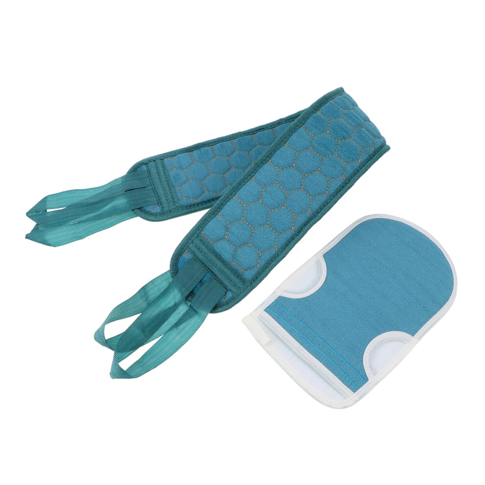 Exfoliating Shower Gloves and Back Scrubber Set for Dead Skin Removal and Deep Cleaning Spa Use