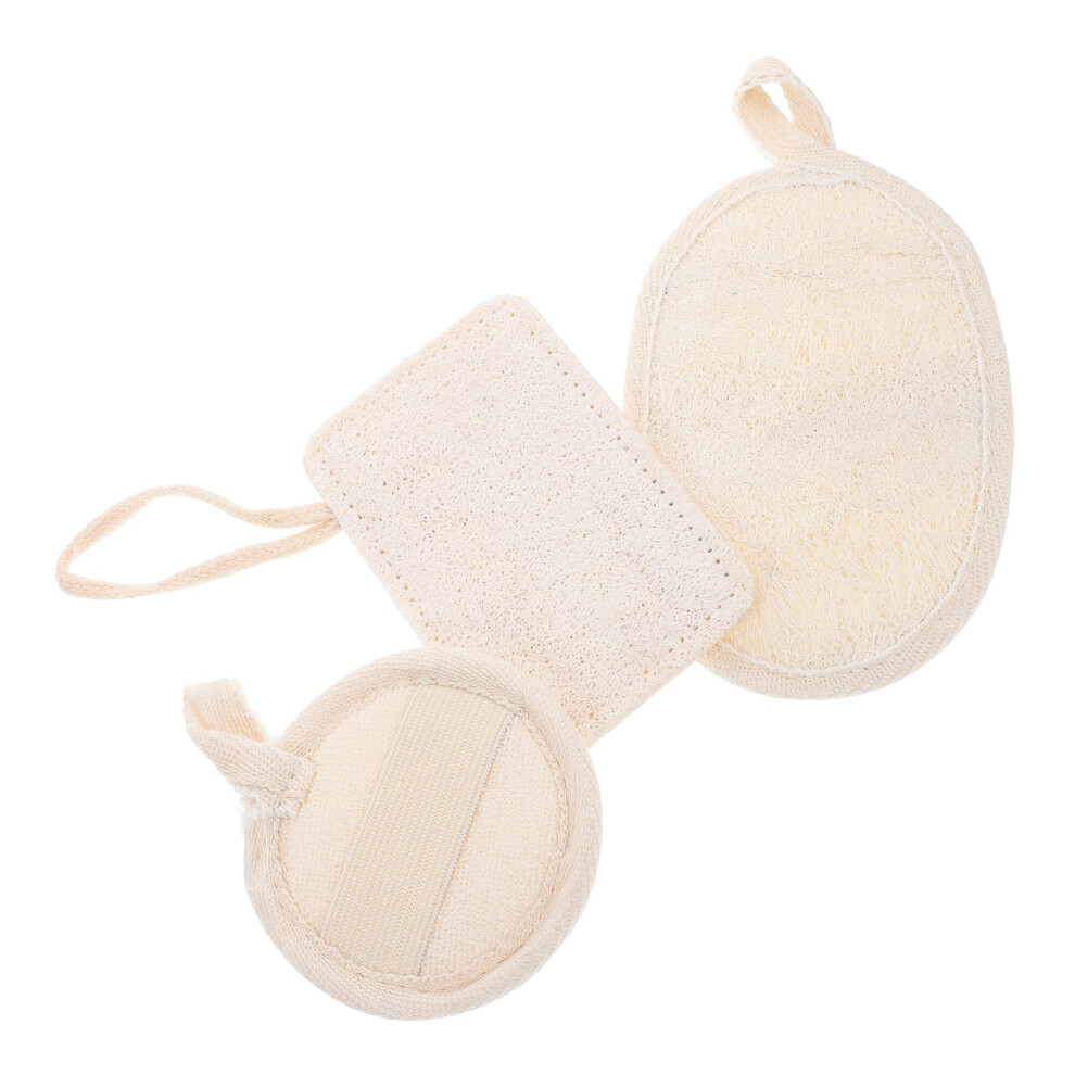 Loofah Body Scrubber 3 Pack for Shower Gentle Exfoliation and Deep Cleansing Natural Sponge