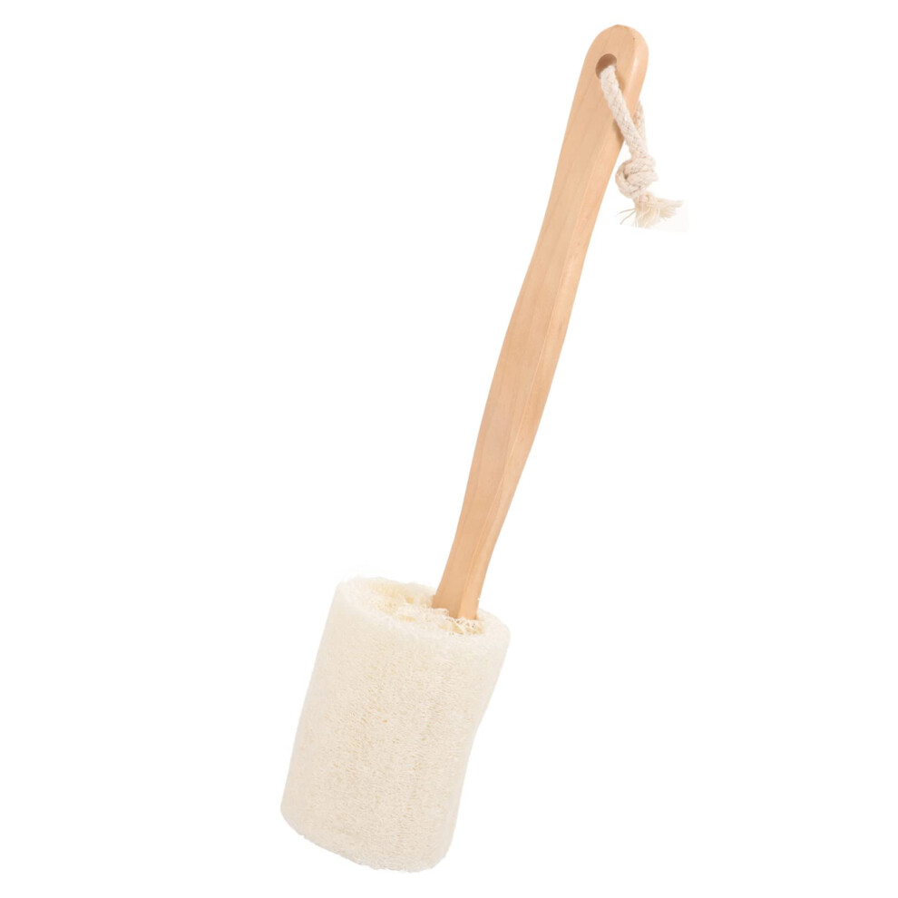 Loofah Back Scrubber Bath Brush with Long Handle for Gentle Exfoliation and Deep Cleaning