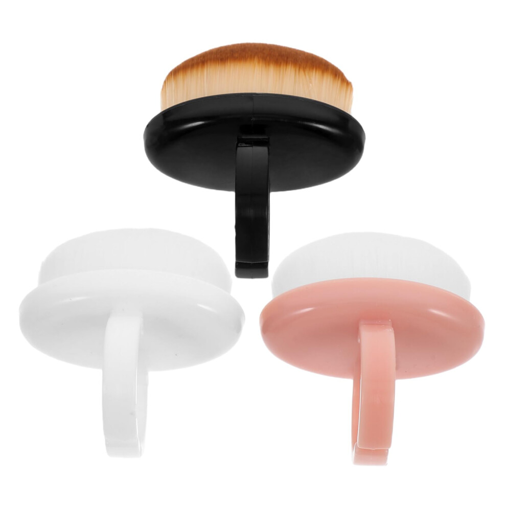 Nail Cleaning Brush 3 Pack with Gentle Bristles for Manicure and Acrylic Nails