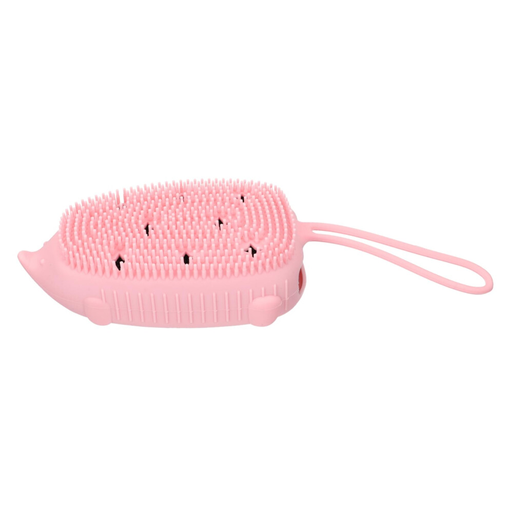 Silicone Bath Brush with Dual Cleansing Massage, Ergonomic Body Scrubber for Shower and Home Use