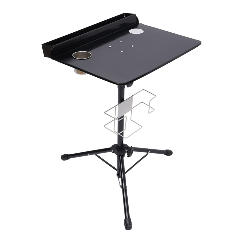 Tattoo Workstation with Adjustable Height 2844in, Stable Tripod Base and Storage Shelf for Studio