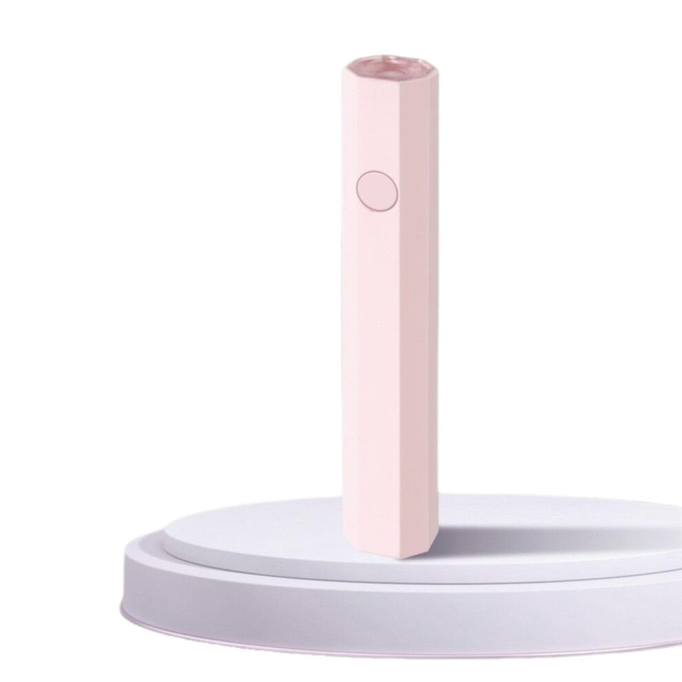 Pink Led Nail Lamp Gel Nail Dryer With Fast Gel Curing Usb Rechargeable Mini Handheld