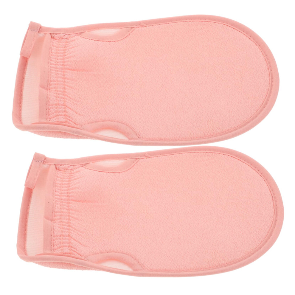 Exfoliating Gloves Bath Mitts 2pcs DualSided Body Scrubber for Gentle Skin Cleansing Daily Use