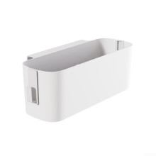PP Plastic Bedside Storage Box Organizer For Dorm Bunk Or Hospital Beds 5 Kg Capacity White Rails Compatible