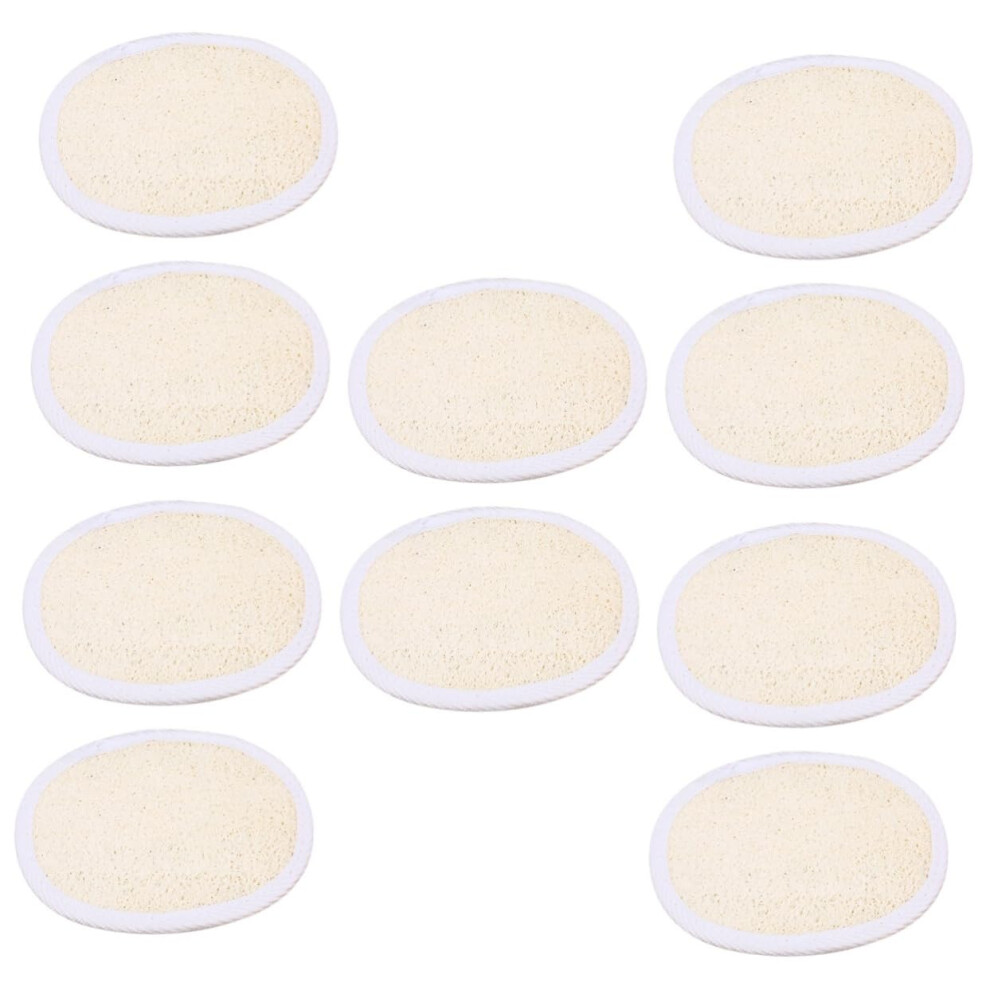 Exfoliating Loofah Pad Body Scrubber with Hanging Loop for Gentle Skin Exfoliation, 10pcs
