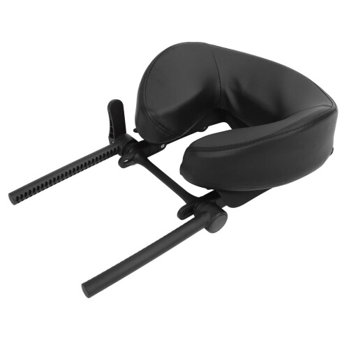 Adjustable UShape Massage Table Face Cradle with Memory Foam Headrest for Ergonomic Face Support 2