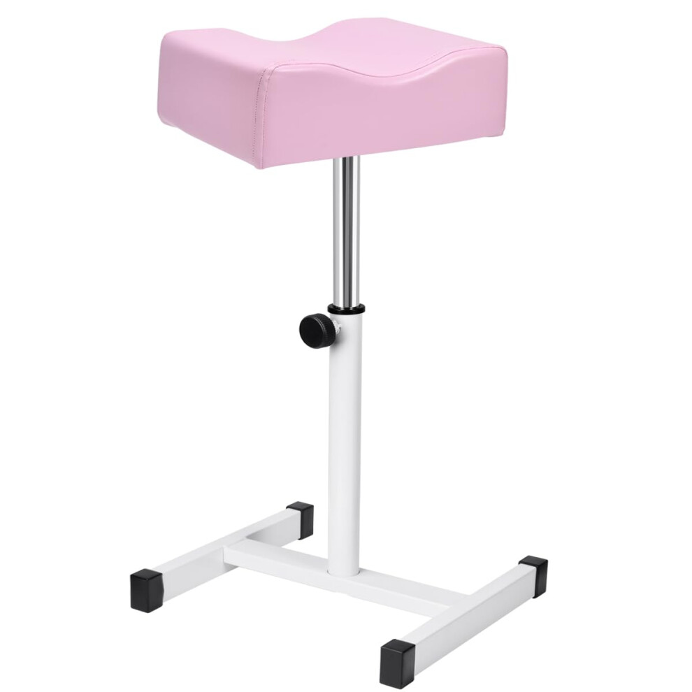 Pink Pedicure Manicure Footrest, Foot Massage Manicure Nail Beauty Stool Stand, Adjustable Height Footstool For Home Beauty Salon Spa Tattoo (Pink)