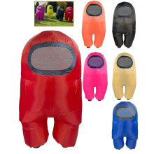 (Kids For 120-150cm, Yellow) Inflatable Among Us Costume Toikido Yume Cosplay Halloween Book Week Blow Up