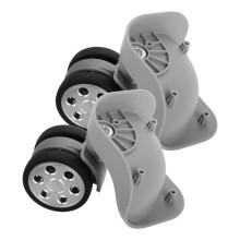 2Paare Nylon Ersatz Für Koffer Grau Leisereisen