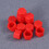 20Pièces Cache Écrous Rouges Silicone Résistant Protection Roues Auto 6
