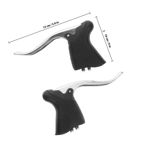 2Pièces Leviers Noir Aluminium Pour Fixie Route Guidon Drop 1