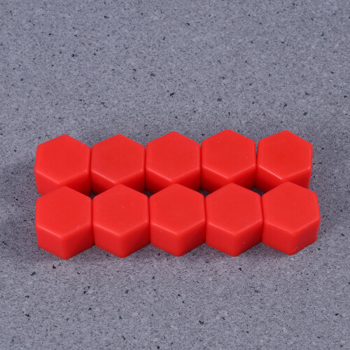 20Pièces Cache Écrous Rouges Silicone Résistant Protection Roues Auto 2