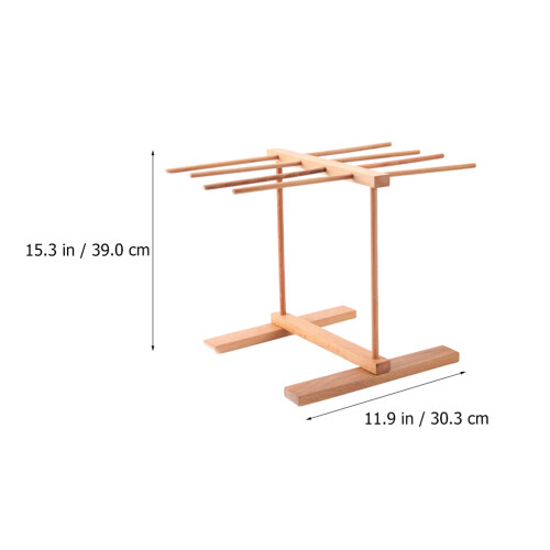 Porte-Pâtes En Bois De Hêtre Coloré Support Détachable 1